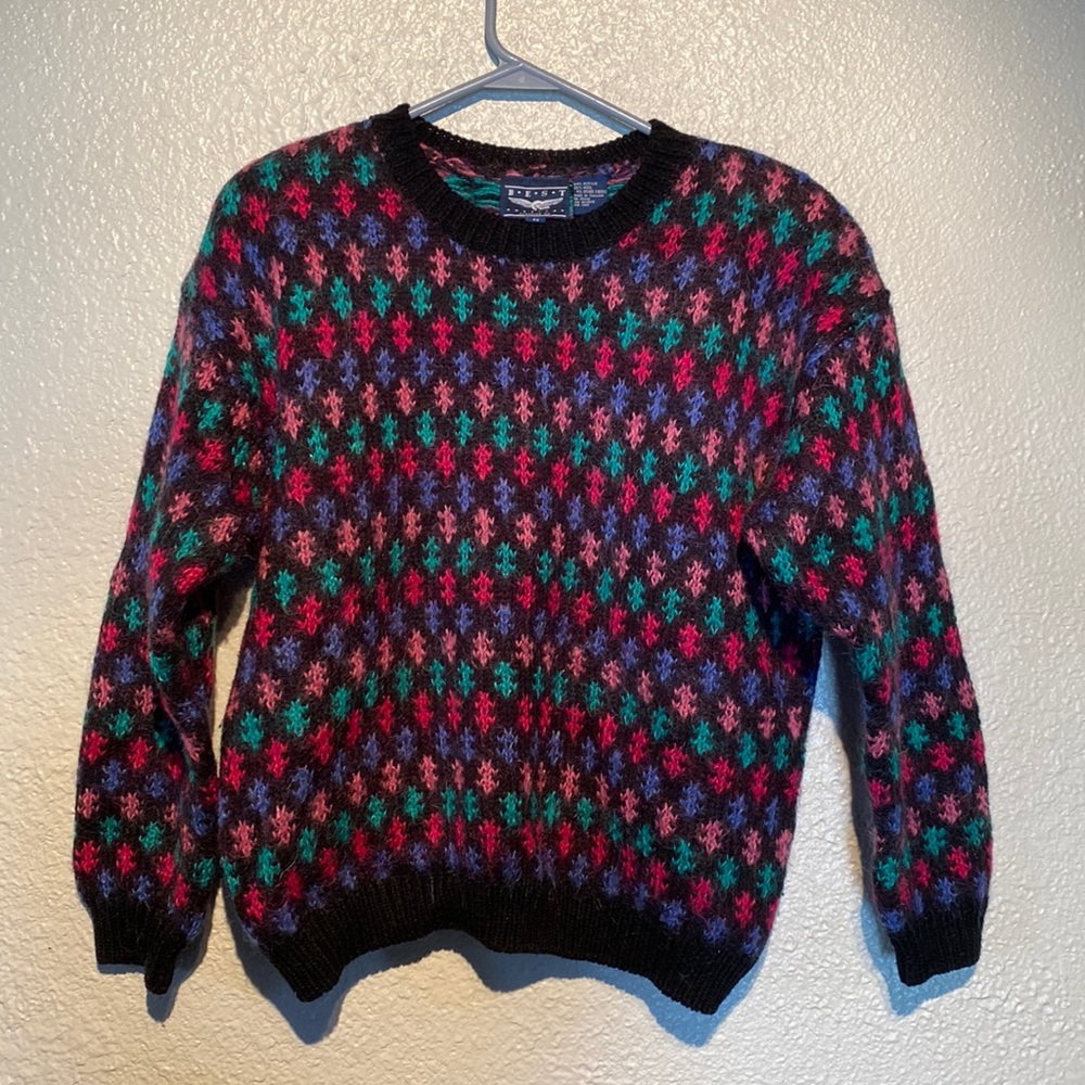 Colorful Vintage Statement Sweater